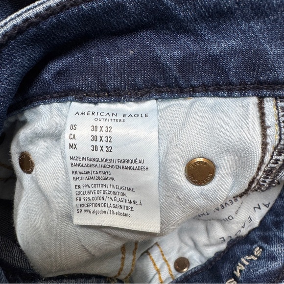 {AE American Eagle} "Slim Straight" 30x32 Next Level Flex Denim Jeans - Picture 7 of 8